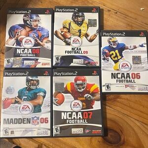 NCAA and Madden Football PS2 Game Collection